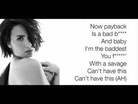 Demi Lovato - Sorry Not Sorry - Lyrics clean