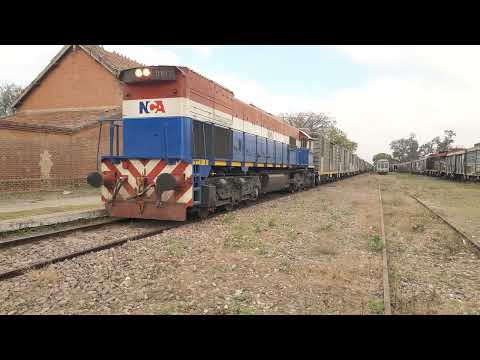 Tren Vacío de N.C.A a su paso por "Estación Gramilla" (Provincia de Santiago del Estero)