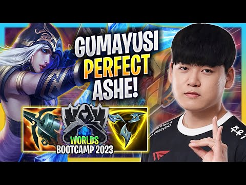 GUMAYUSI PERFECT GAME WITH ASHE! - T1 Gumayusi Plays Ashe ADC vs Kalista! | Bootcamp 2023