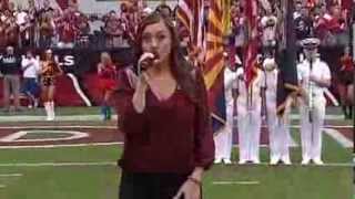 Holly Kirsten National Anthem - Arizona Cardinals Vs Atlanta Falcons - 10/27/13