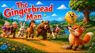 The Gingerbread Man 🍪 | Beginner English Story | Easy Read-Along for Children (A1–A2)