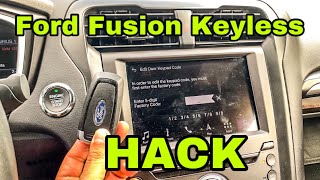 2017-2020 FORD FUSION Keyless Entry Code. Ford Fusion keyless code location. Where is me keyless