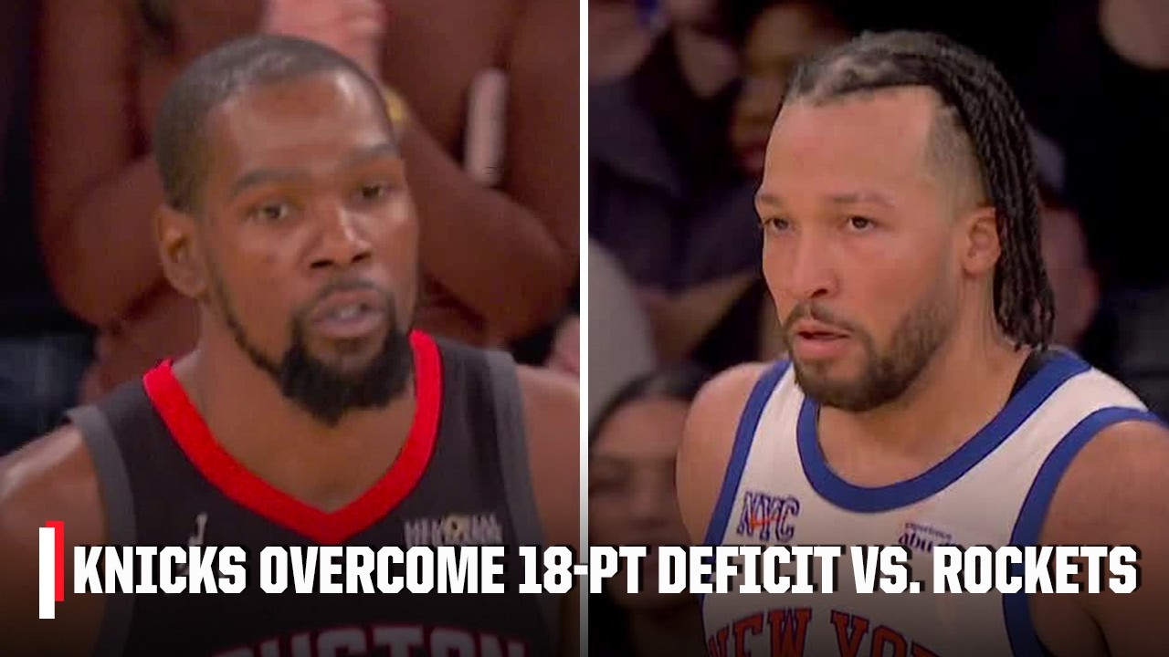 BATTLE IN MSG 🍿 Knicks deliver unreal 4th-quarter comeback vs. KD & the Rockets 😤 | NBA on ESPN