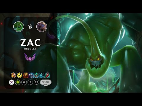 Zac Jungle vs Poppy - KR Master Patch 13.14