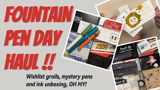 Unboxing My Fountain Pen Day Haul! 🎉 Wishlist Pens & Surprise Finds Revealed!