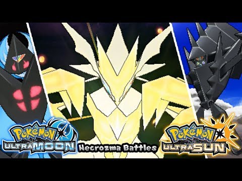 Pokemon UltraSun & UltraMoon - All Necrozma Battles (HQ)