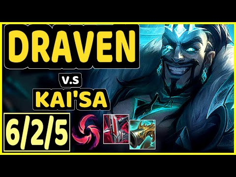 DRAVEN vs KAI'SA - 6/2/5 KDA BOTTOM ADC GAMEPLAY - EUW Ranked DIAMOND