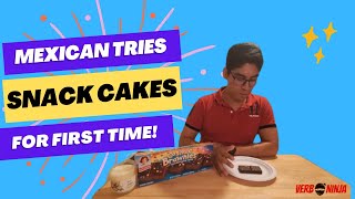 Mexican Tries American Snack Cakes for the First Time!  - Verb Ninja Reaction Video