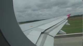 preview picture of video 'Wizzair A320 HA-LPR - takeoff Katowice Airport'