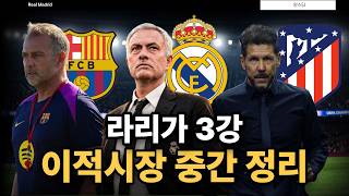 라리가 3강 이적시장 중간 점검[라리가 이적시장 총정리]