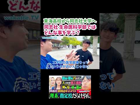 【工学部の医学部より】同志社大学生命医科学部ではどんなこと学ぶ？【wakatte.TV 切り抜き】
