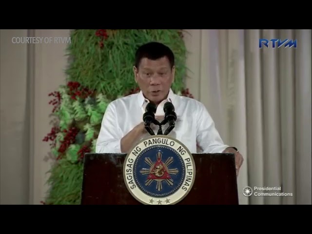 TRANSCRIPT: ‘Pag walang baril, bigyan mo ng baril’ – Duterte