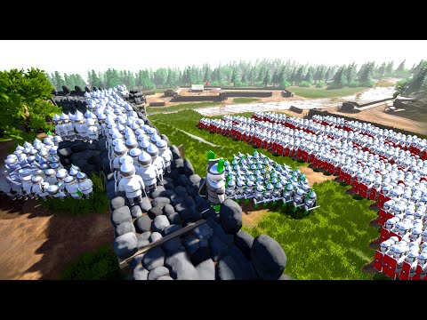 500 Men GALLIC Fort UNDER MASSIVE ATTACKS - Shieldwall