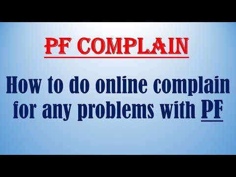 Pf complaints against employer | EPF grievance complain |PF Issues Video