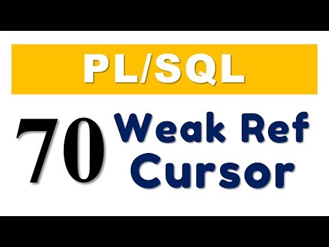 Plsql Tutorial 70 Plsql Weak Ref Cursor In Oracle Database