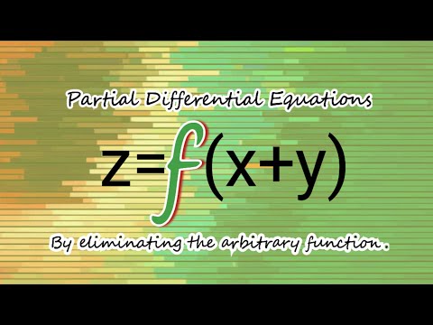 z=f(x+y) #byeliminatingthearbitraryfunction #PartialDifferentialEquations L1k,192