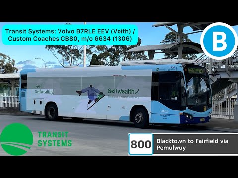 Transit Systems: Volvo B7RLE EEV (Voith) / Custom Coaches CB80, m/o 6634 (1306)