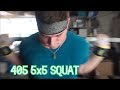 405 5x5 SQUAT| 16 YEARS OLD