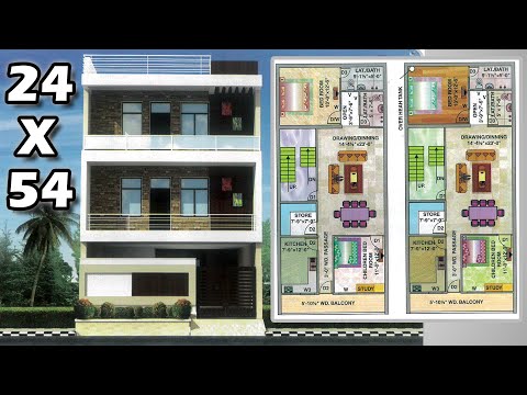 30 X 64 House Plan 2Bhk With Parking Ground First Floor 30 X 64 घर का नक्शा 1920sq ft