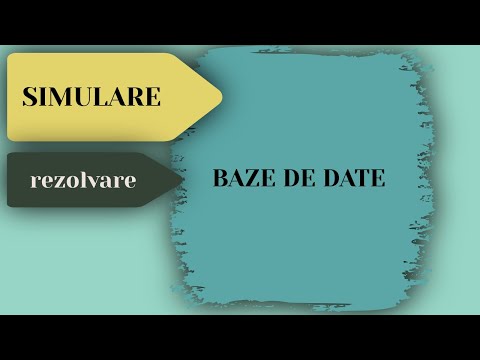 Rezolvare Simulare - Baze de Date