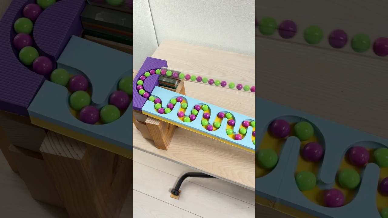 #marblerun #relaxing #marblerace #marble #marbleasmr #marblesrace #ビー玉転がし #toys #ピタゴラスイッチ