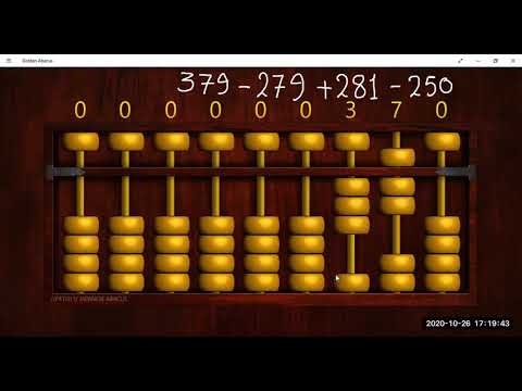 Mental Math-(level4) -Learn How to Add and Subtract 3-digit Numbers on the Abacus.