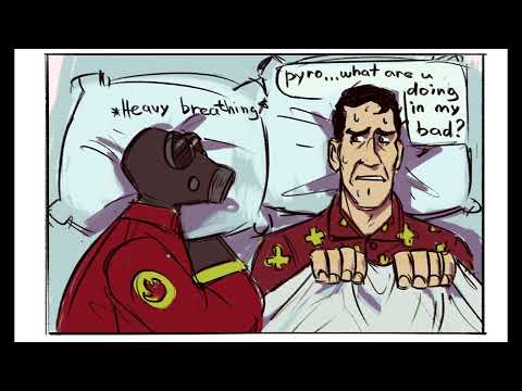 Pyro helps medic with sleeping [Team Fortress 2 Comic Dub]