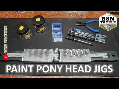 PAINTING PONY HEAD JIGS! (Do-It mold PHB-5-A)