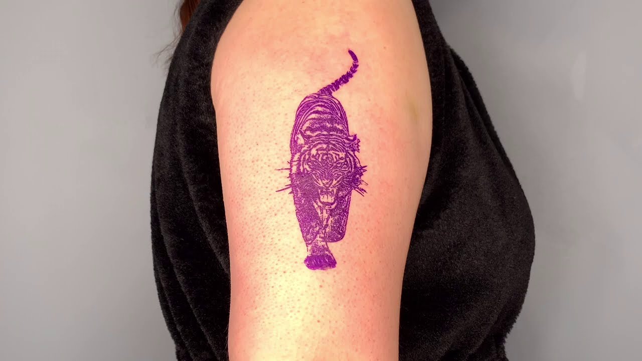 korean tattoo black and gray tattoo tiger by cindy tattoo