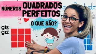 NÚMEROS QUADRADOS PERFEITOS |COMO SABER SE UM NÚMERO É PERFEITO| Matemática - 6º ano  \Prof. Gis/