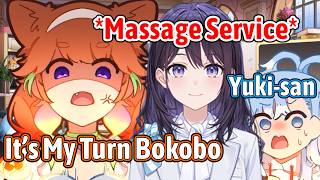 Kiara and Kobo Are Fighting Over Getting A Massage From Yuki-san【Hololive EN】