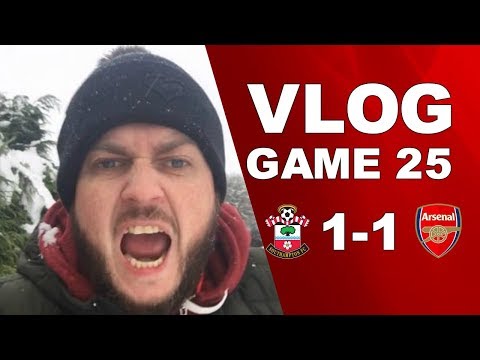 SOUTHAMPTON 1 v 1 ARSENAL - ANOTHER AWFUL PERFORMANCE - MATCHDAY VLOG