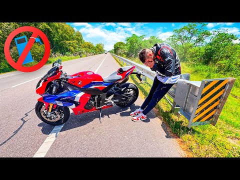 A GASOLINA ⛽️ DA CBR 1000 ACABOU COMIGO SOZINHO * A viagem ja começou bem * 😭
