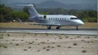 preview picture of video 'LPFR TAG Aviation Canadair CL-600-2B16 Challenger 605 [G-TAGE] Take-off (20-8-2013)'