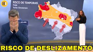 🔴 URGENTE: Forte Temporal com risco de deslizamentos preocupa o Nordeste | Previsão do Tempo Hora 1