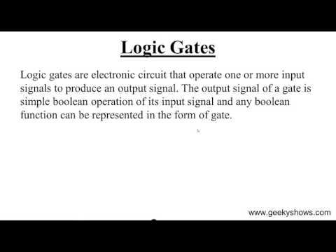 What is Logic Gate Hindi