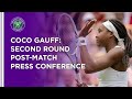 Coco Gauff Second Round Press Conference | Wimbledon 2021