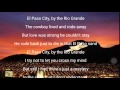 El Paso City lyrics by Marty Williams