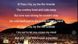 El Paso City lyrics by Marty Williams