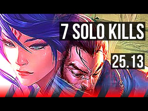 FIORA vs YASUO (TOP) | 7 solo kills, Dominating | KR Master | 25.13