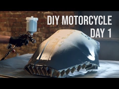 Making a Carbon Fiber Motorcycle Rally Fairing - DAY 1 Video