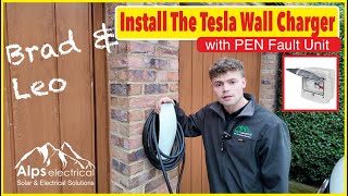 Tesla Wall Charger with 65m Cable Run