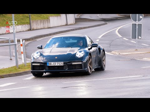 PORSCHE 992 TURBO S PUSHING HARD AT THE NÜRBURGRING