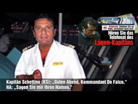 Costa Concordia - Francesco Schettino Telefonat (deutsche Übersetzung)