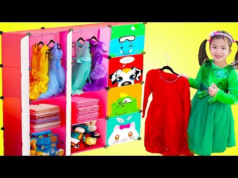 Jannie Pretend Play Princess Dress Up with New Clothes Closet Toy Video