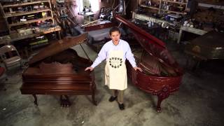 What is the difference between a grand piano and a baby grand piano?