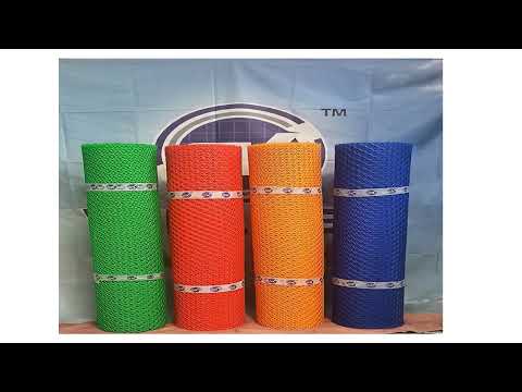 Green plastic insect net