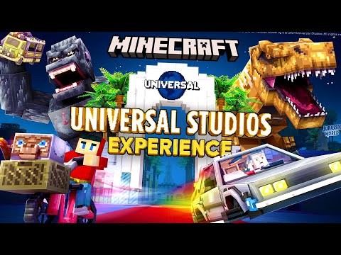 OMGcraft: Ride Universal Studios IN MINECRAFT!🎢| Bedrock DLC Review