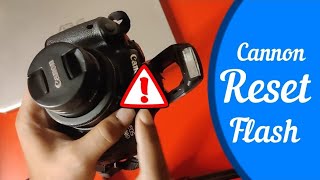 How to fix DSLR camera flash not popping, not working