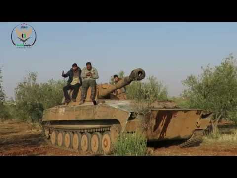 استهداف تجمعات ومقرات قوات النظام في قرية سلحب في ريف حماه بواسطة قذائف الفوذديكا من قبل جيش النخبة